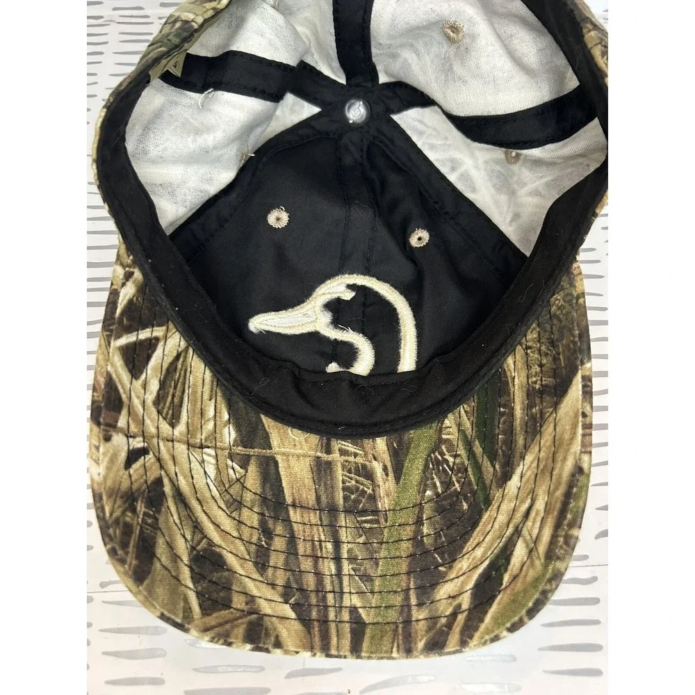 Ducks Unlimited Advantage Wetlands Camo Hat Mens Adjustable Hunting Baseball Cap